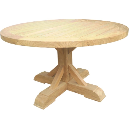 Xena Reclaimed Outdoor Salvaged, Recycled & Reclaimed Teak Round Dining Table